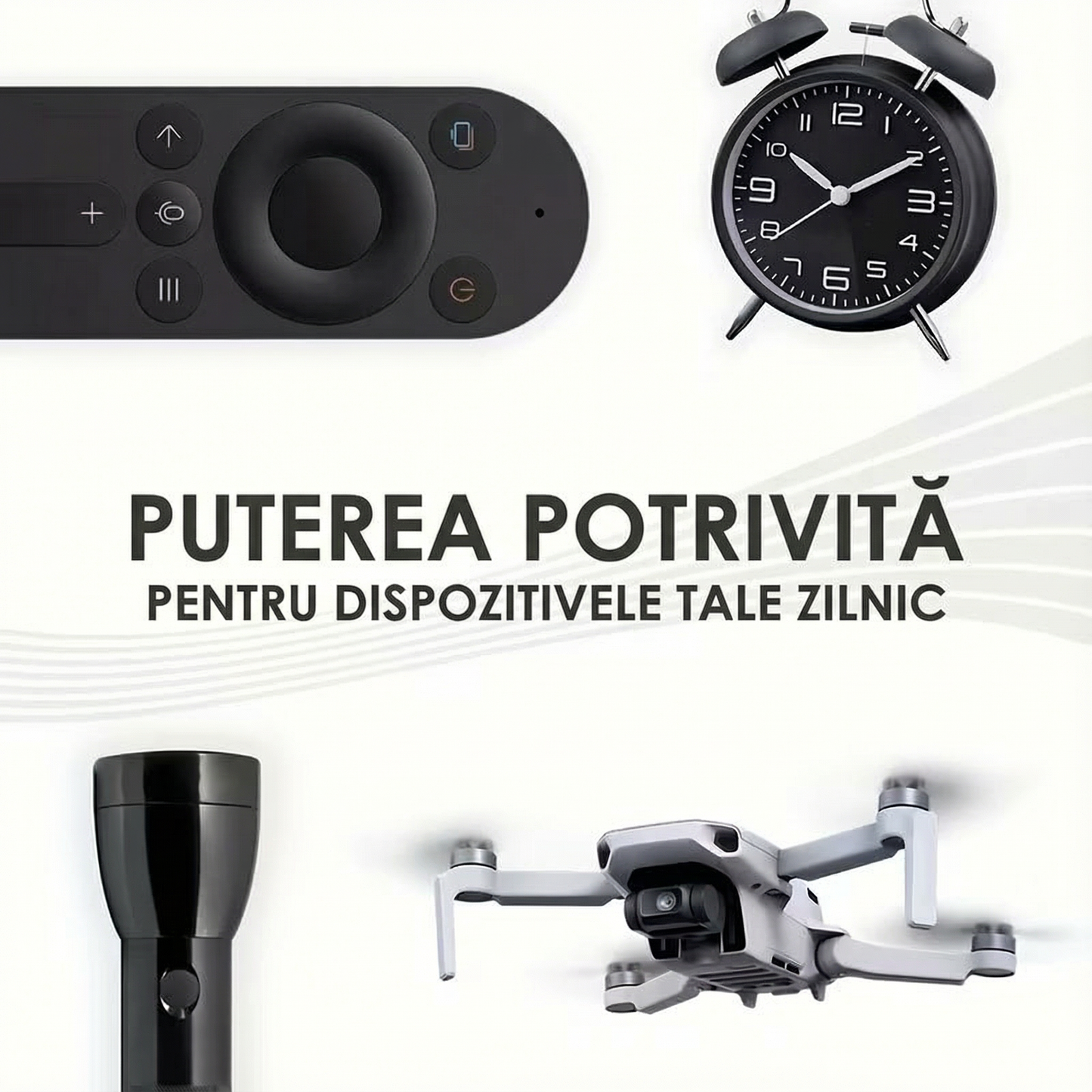 Set 4 Baterii Reîncărcabile