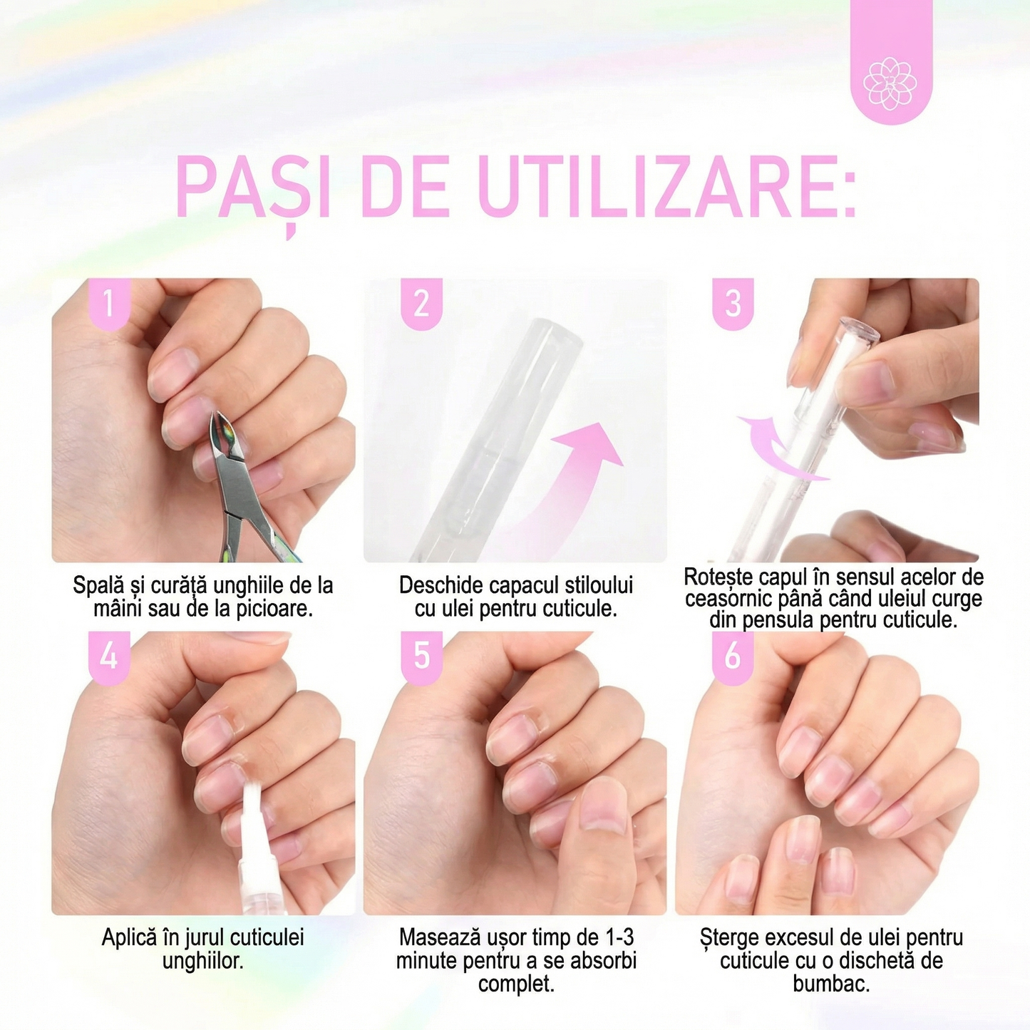 Ulei pentru Cuticule cu Pensulă pentru Aplicare