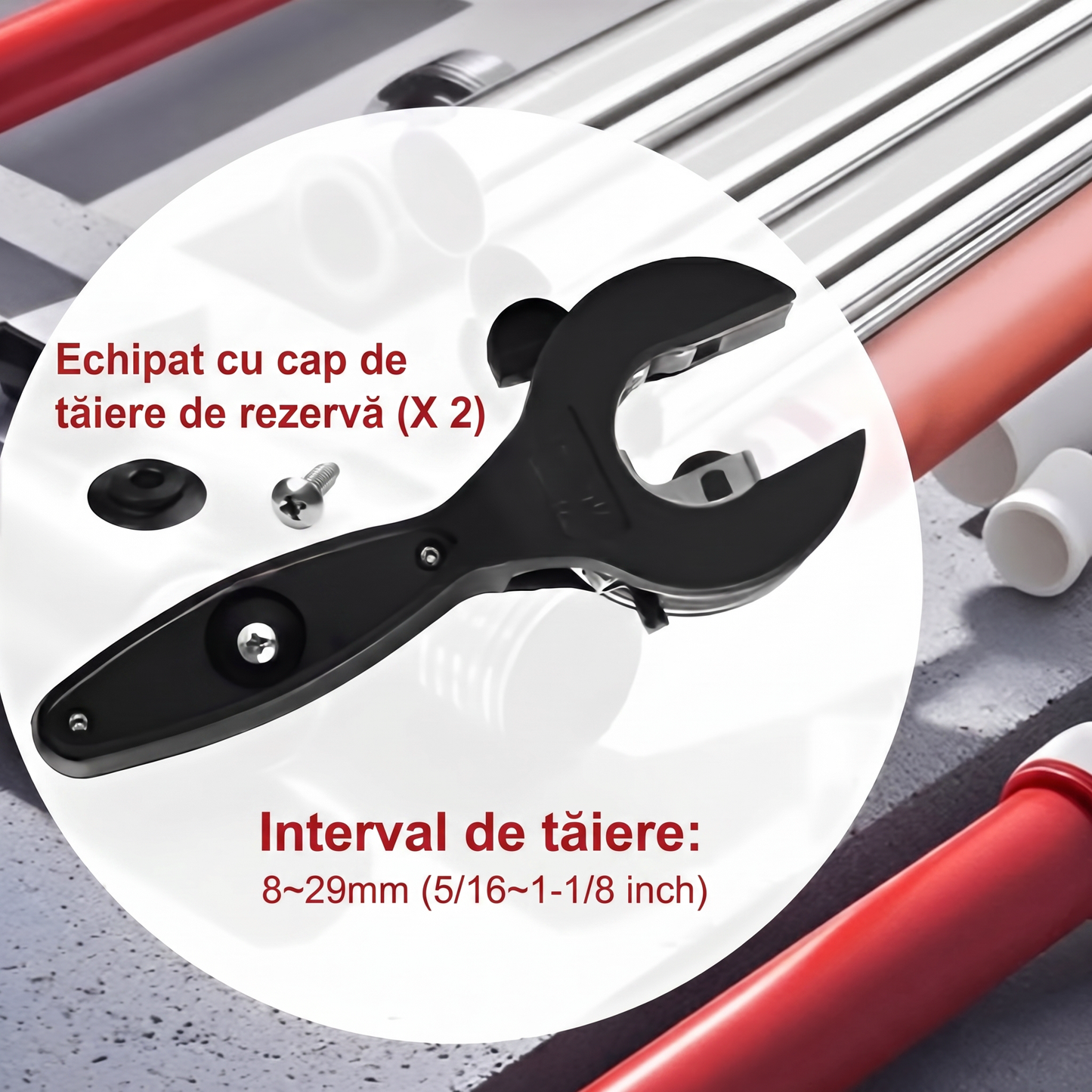 Tăietor cu Clichet pentru Țevi
