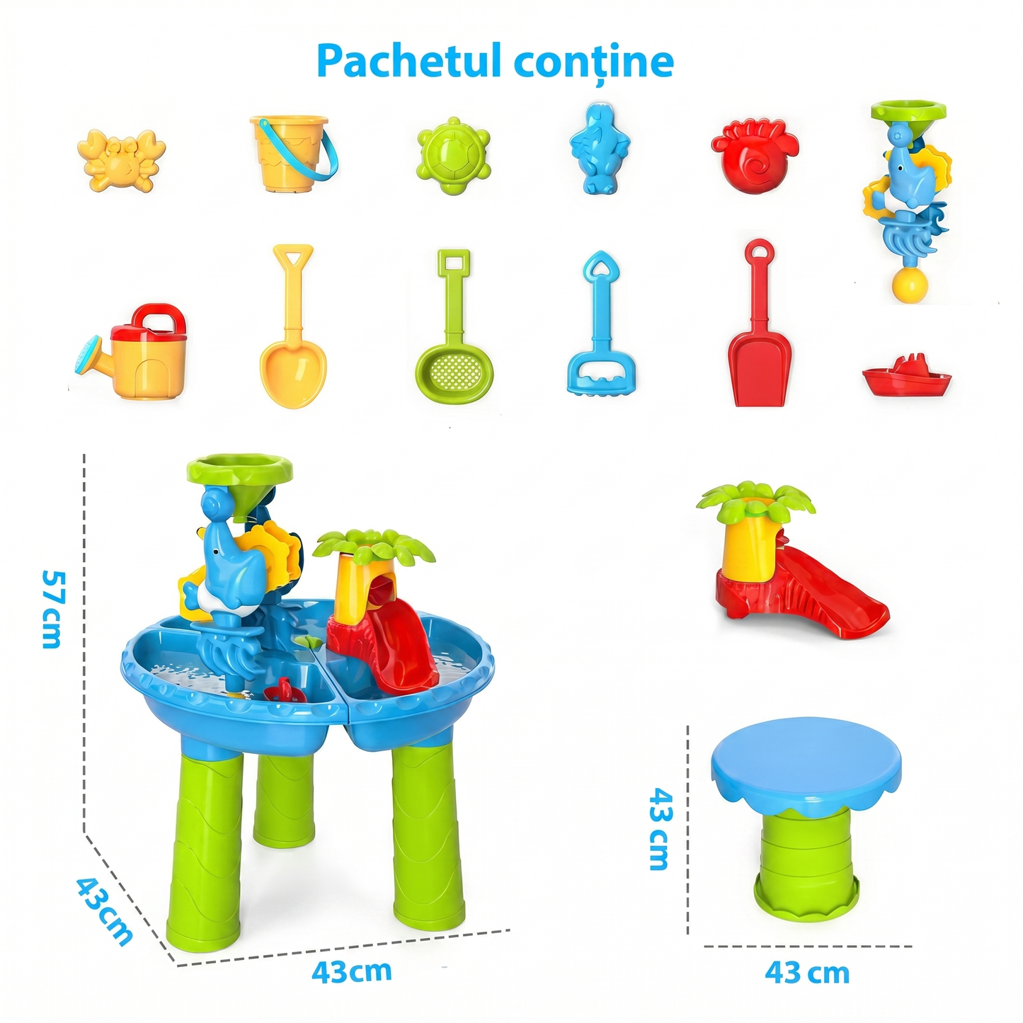 Măsuță de Joacă pentru Apă și Nisip