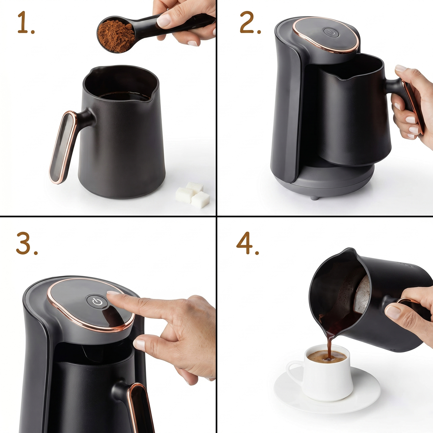 Aparat de Cafea Turcească 600 W, 500 ml