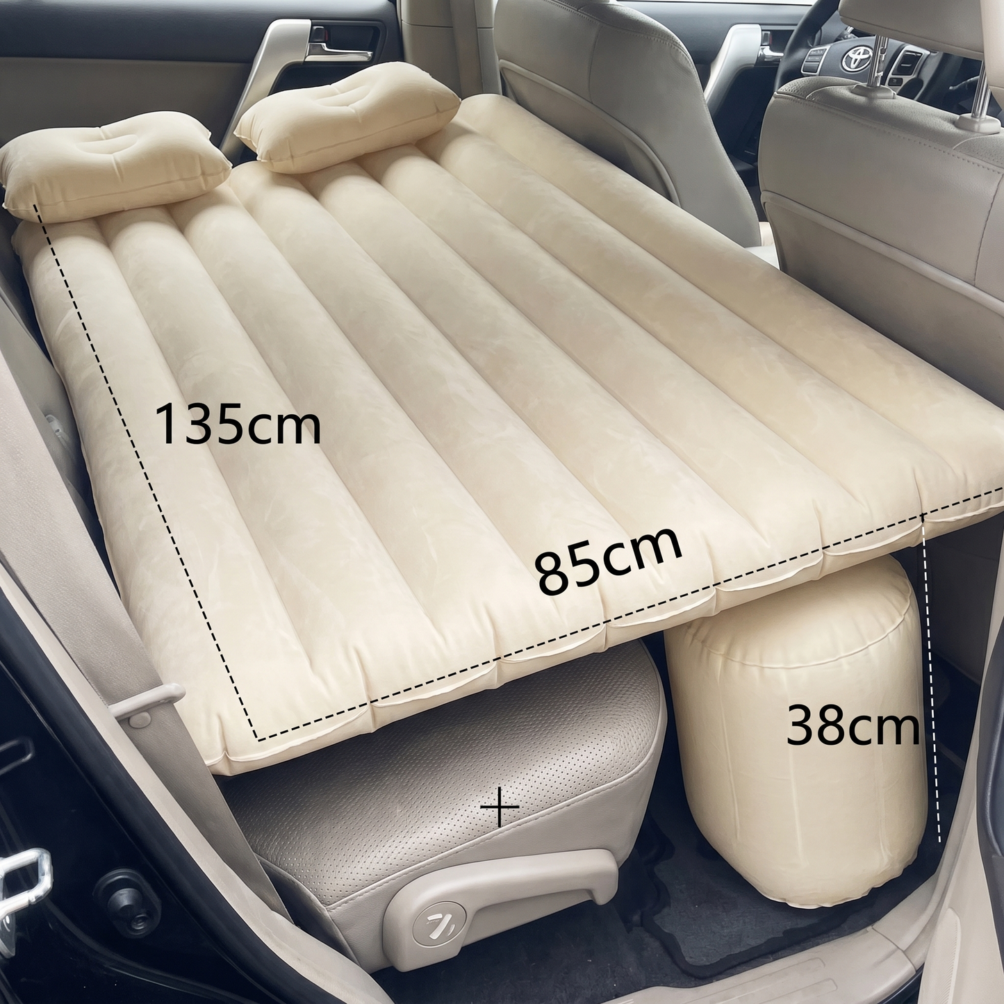Saltea Gonflabilă Auto pentru Banchetă Spate cu Pompă Electrică și Accesorii