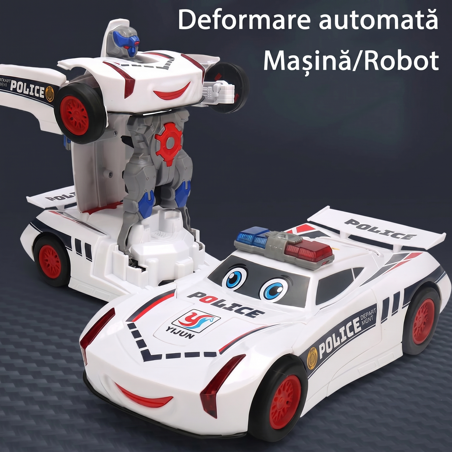 Mașinuță Robot Transformabilă cu Telecomandă