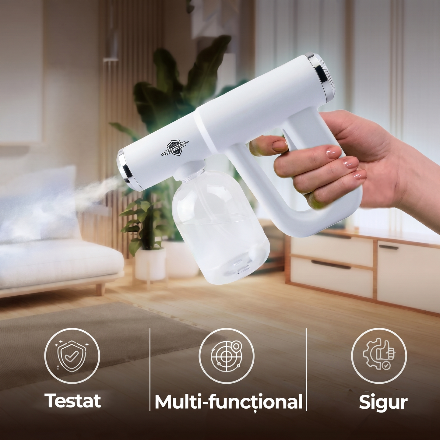Pistol Cu Spray Dezinfectant