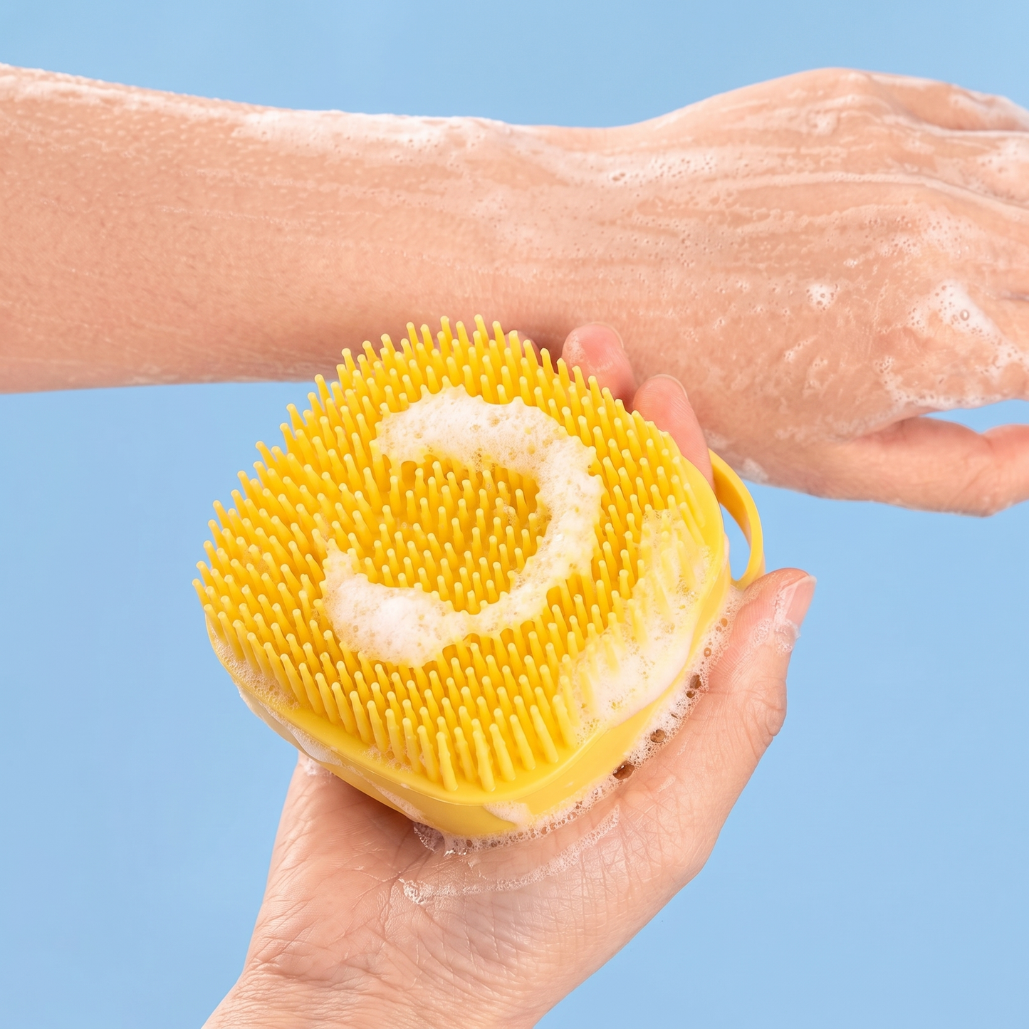 Perie de Baie din Silicon cu Rezervor