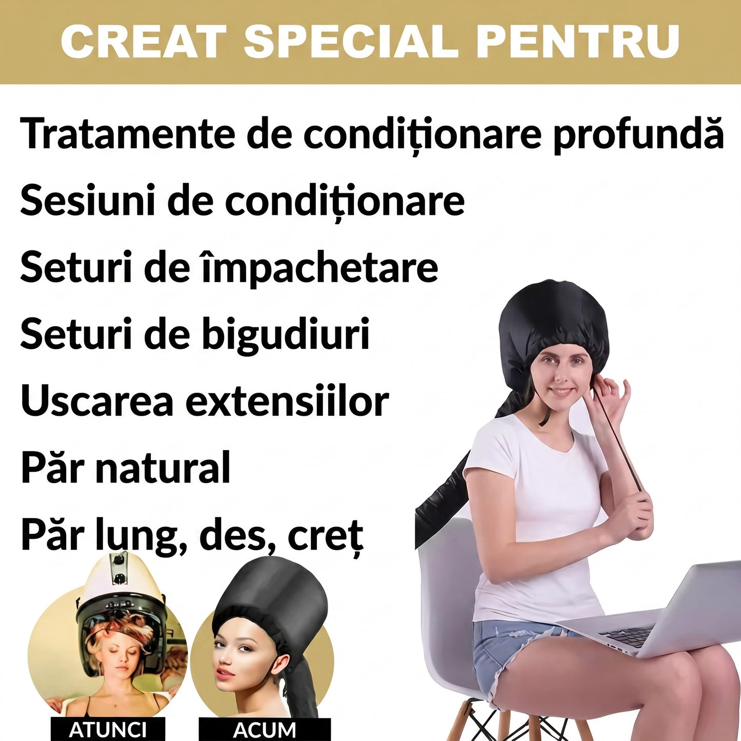 Bonetă pentru Uscarea Părului