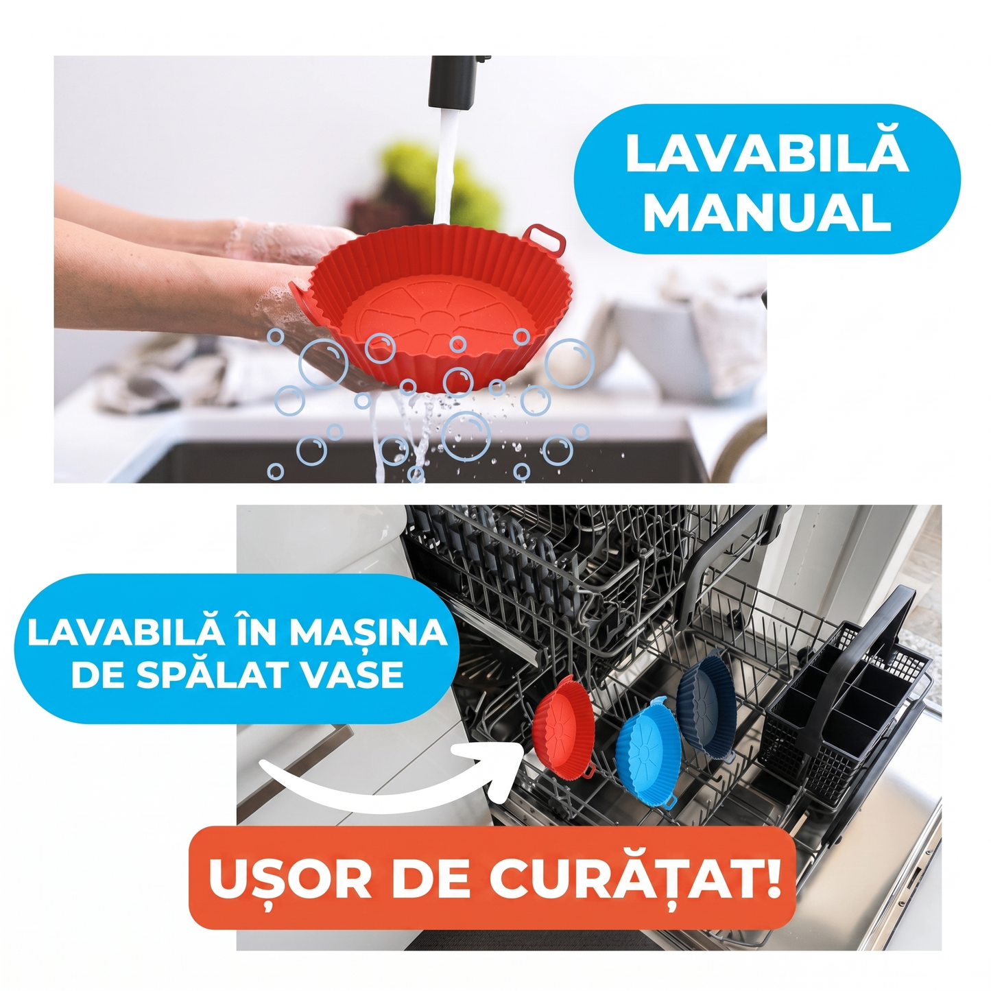 Set de Forme din Silicon pentru Air Fryer