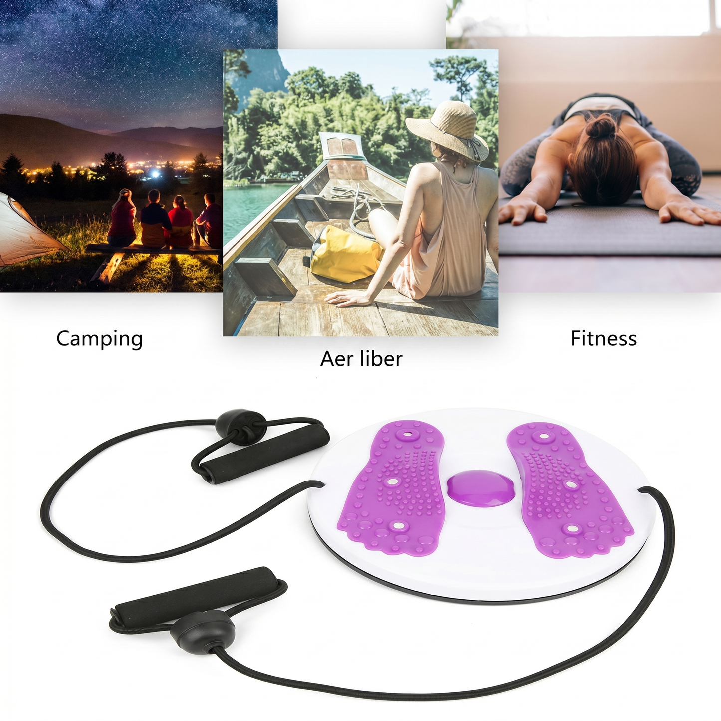Disc Rotativ cu Corzi pentru Fitness