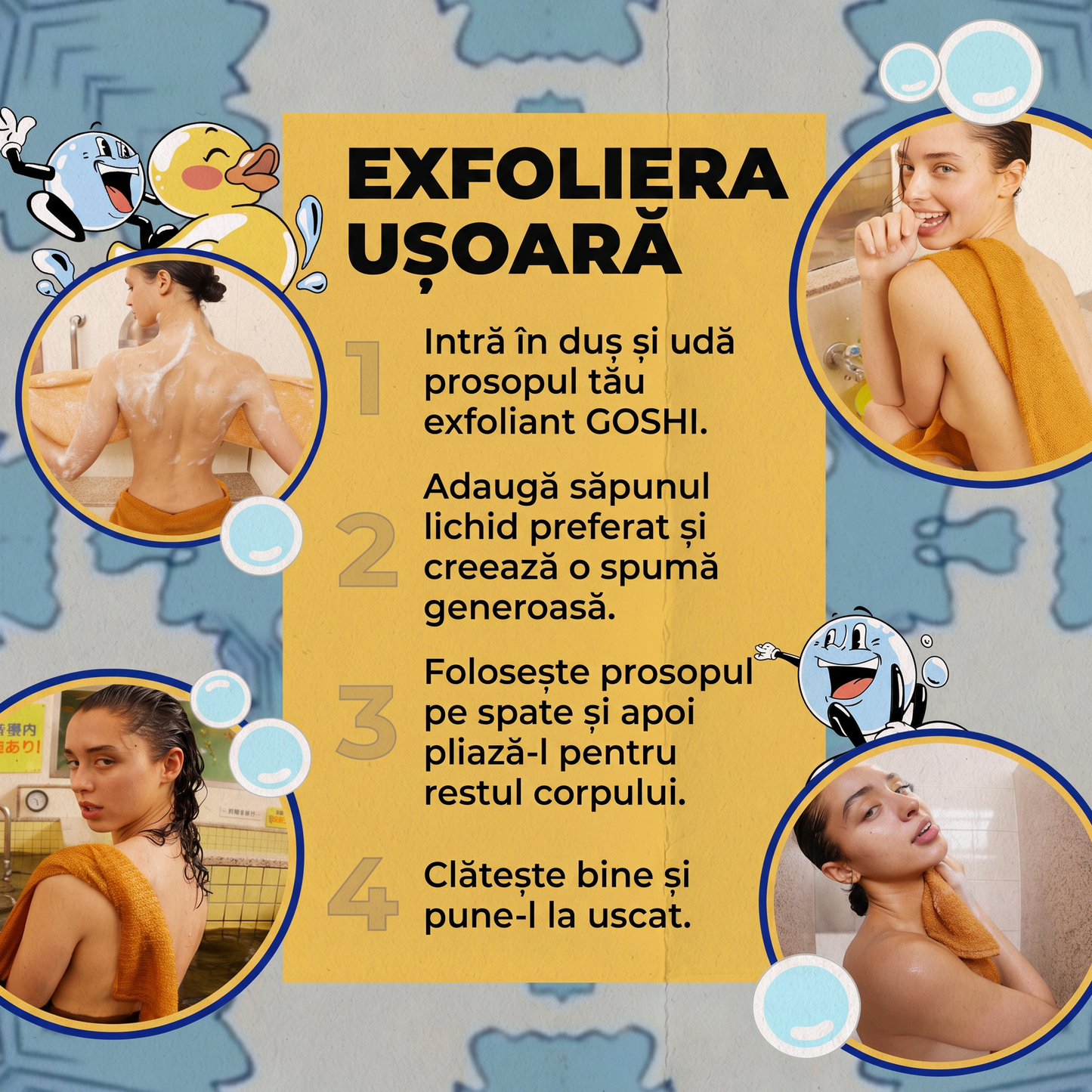 Prosop Exfoliant pentru Baie