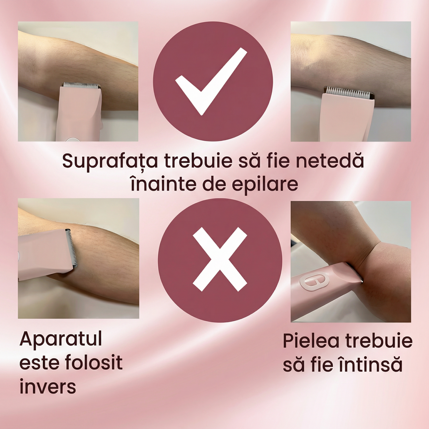 Aparat de Ras Electric Reîncărcabil cu 2 Capete