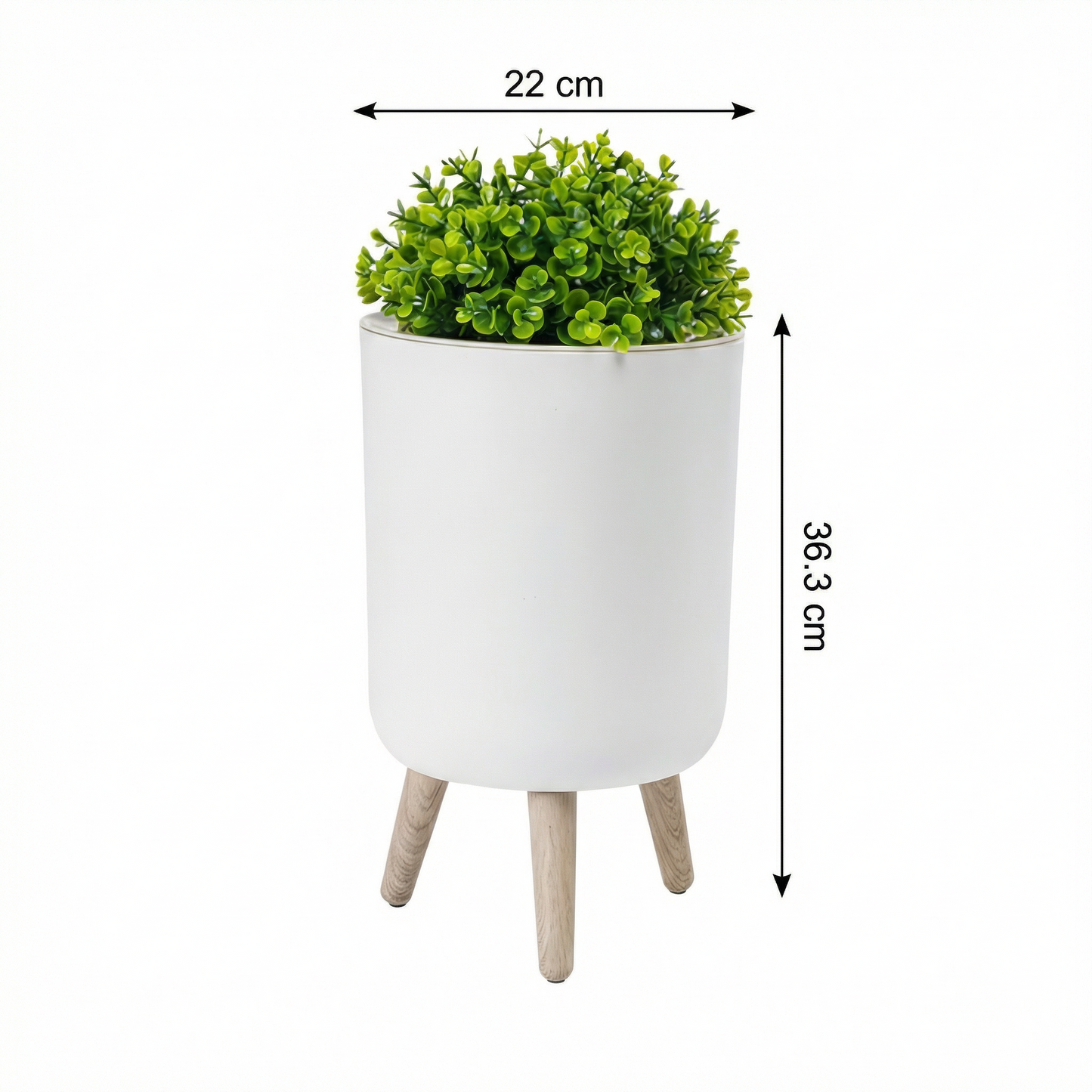 CoșulCreativ - Coș de Gunoi cu Plante Artificiale pentru Baie și Bucătărie