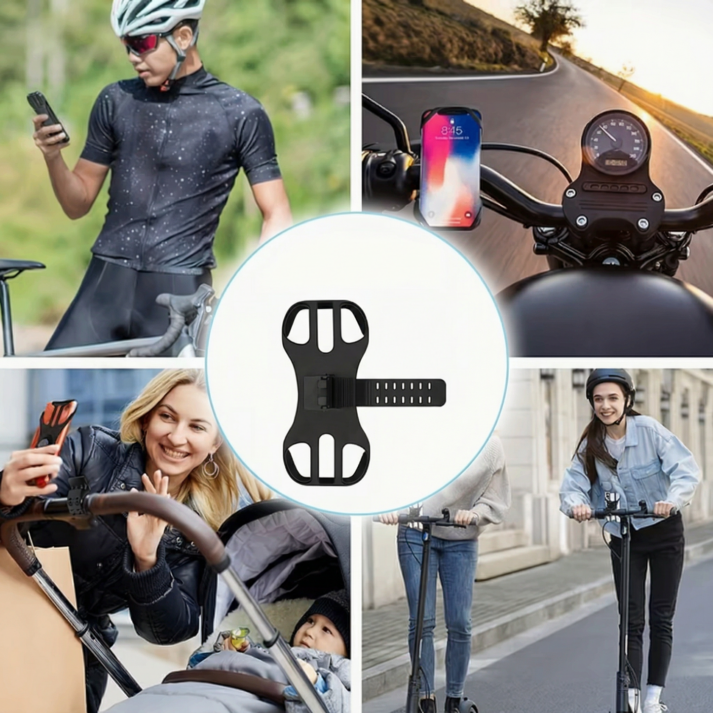 Suport Rotativ 360° pentru Telefon la Bicicletă
