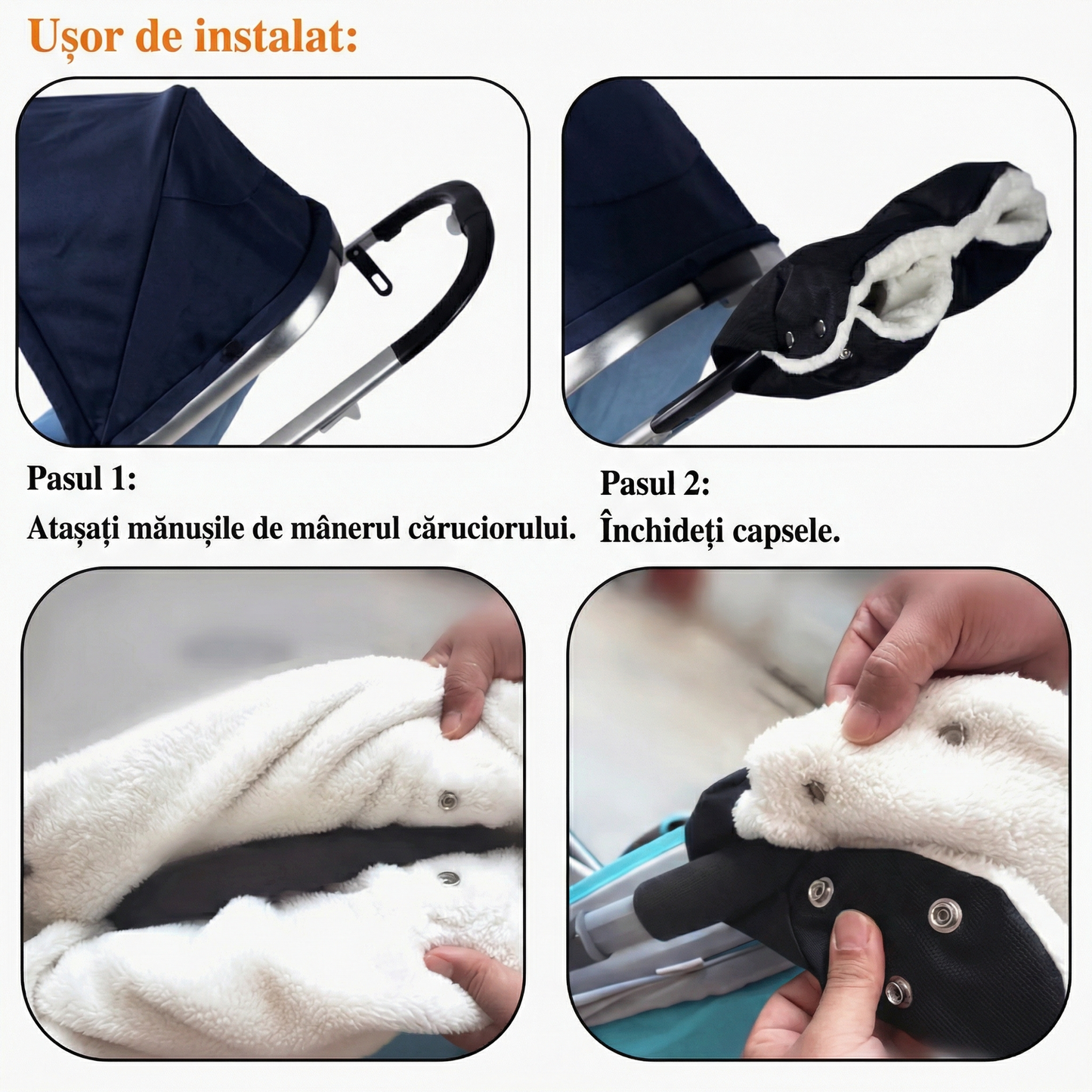 Mănuși Anti-Vânt pentru Cărucior