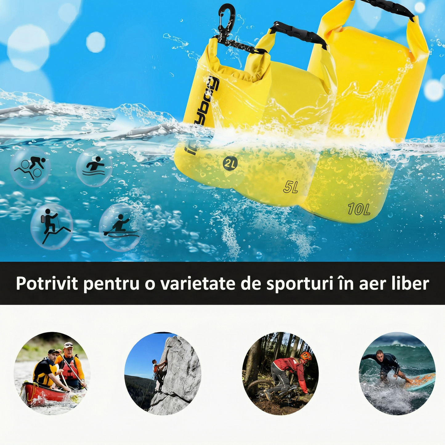 Sac Impermeabil de Înaltă Calitatea 20L