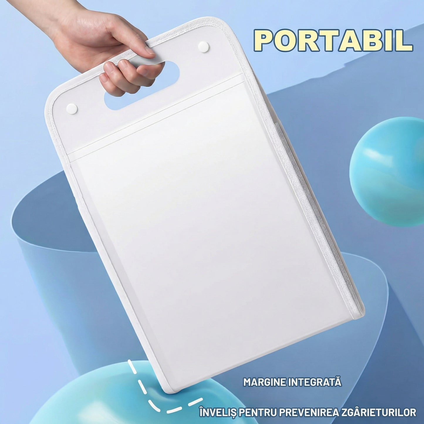 Dosar Expandabil cu 13 Straturi Rezistent, Format A4 și 13 Secțiuni Extensibile