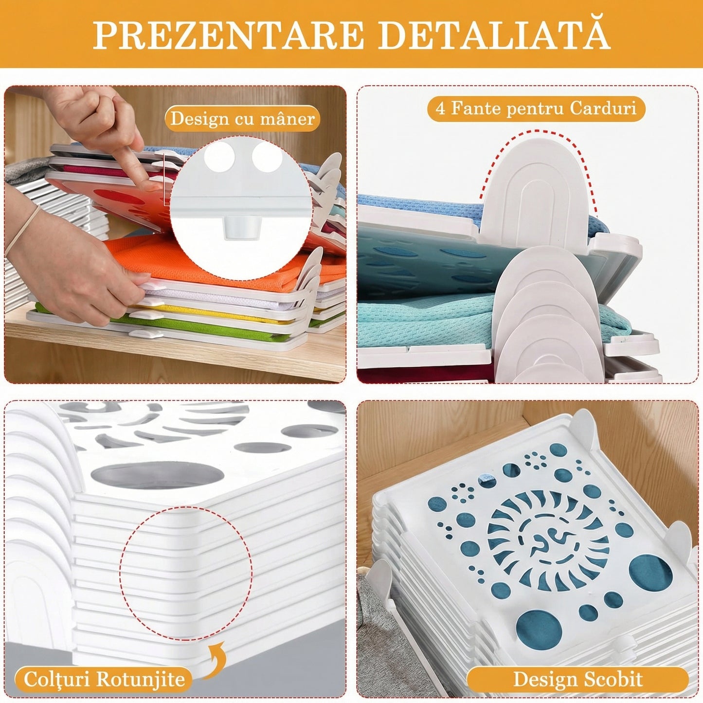 PlacaMagică™- Set 10 Plăci pentru Organizarea Hainelor