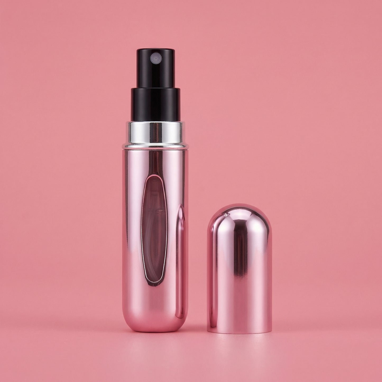 Sticlă de Parfum Portabilă Compactă de 5ml Reîncărcabilă, Roz