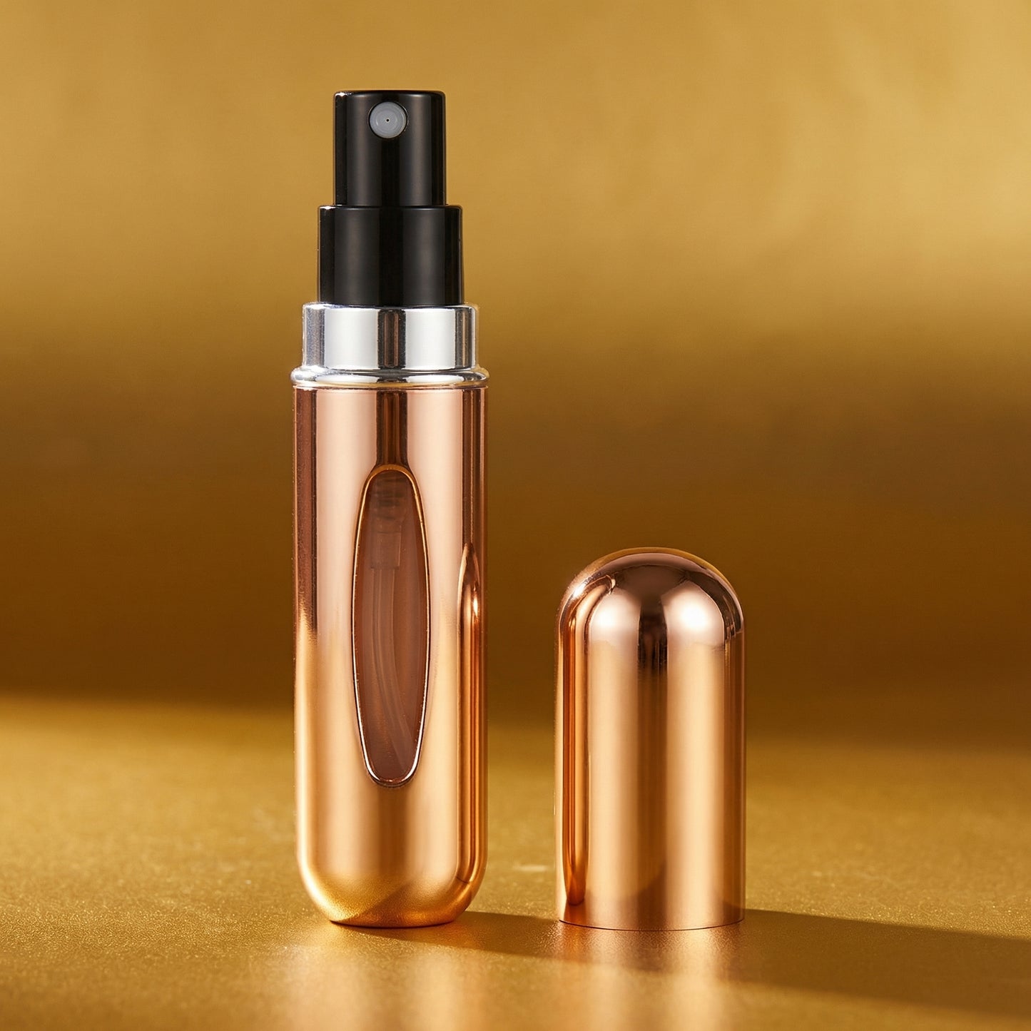 Sticlă de Parfum Portabilă Compactă de 5ml Reîncărcabilă, Auriu