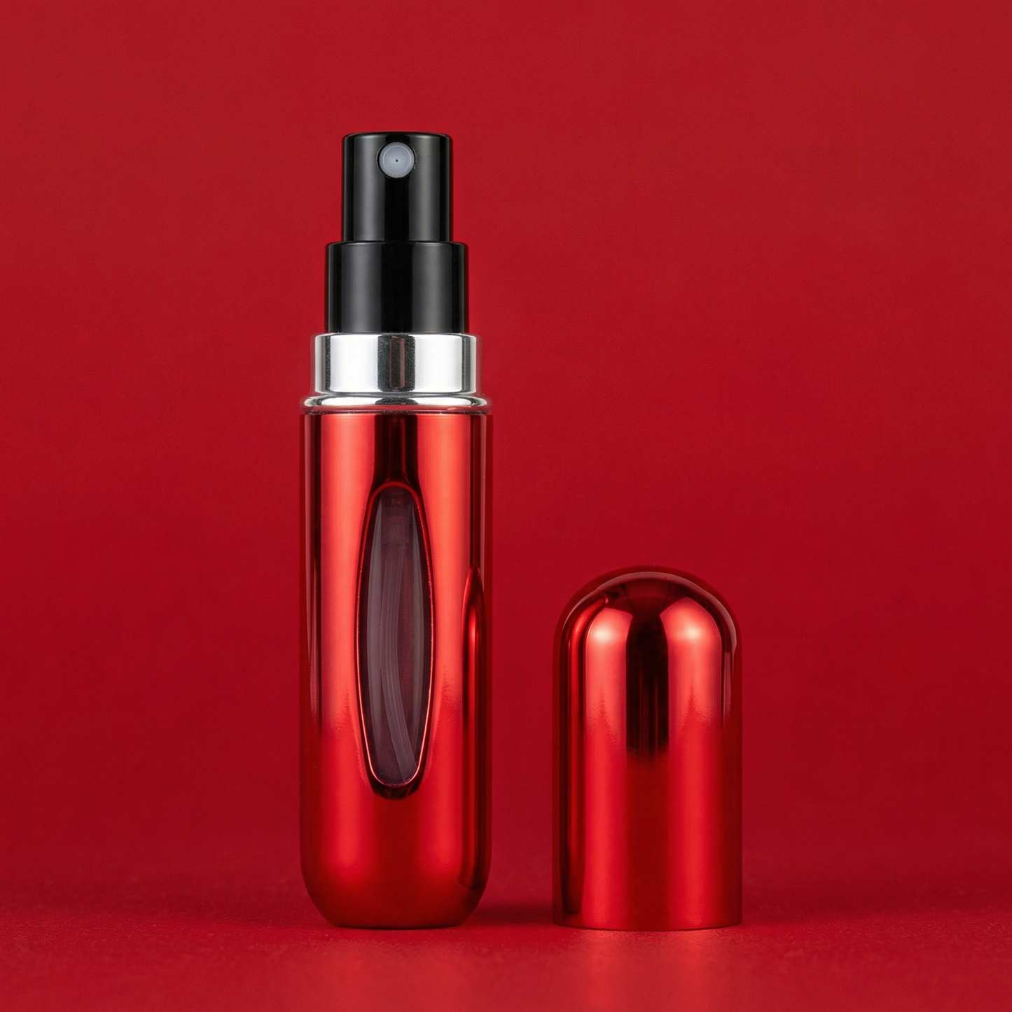 Sticlă de Parfum Portabilă Compactă de 5ml Reîncărcabilă, Roșu