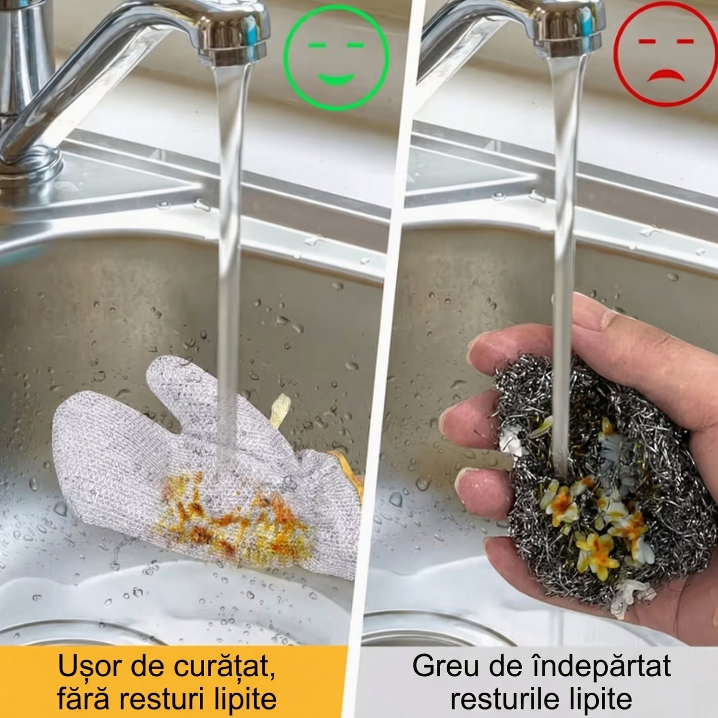 Set de 4 Mănuși din Sârmă pentru Curățare fără Zgârieturi