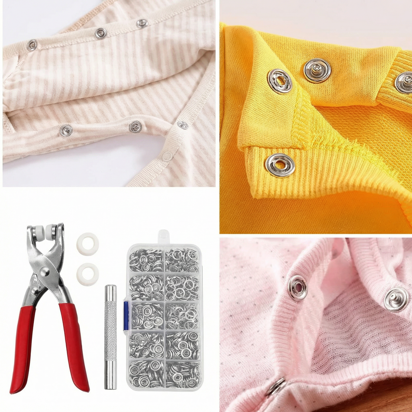 Set Clește și 150 Capse Metalice