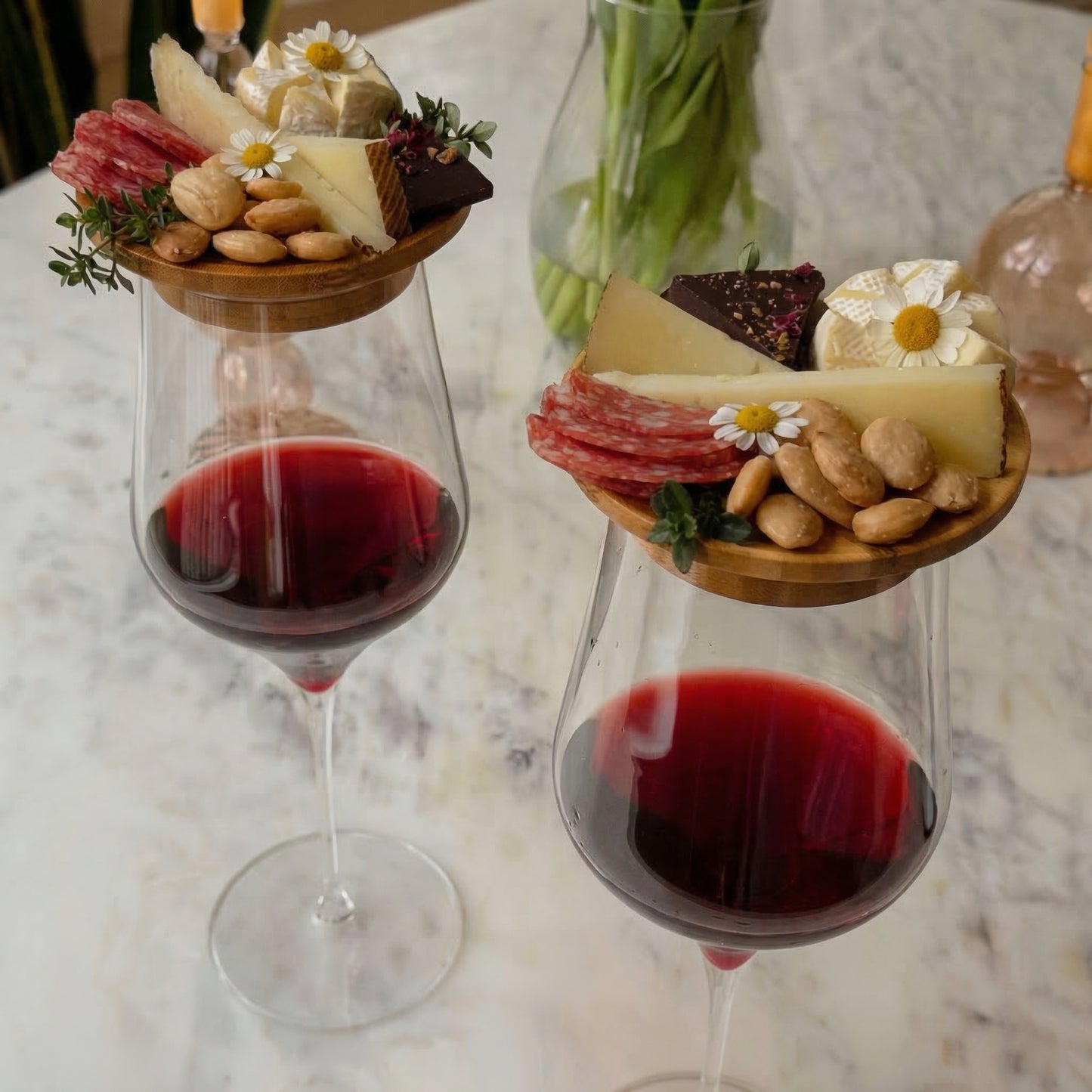 Set de 4 Suporturi Elegante pentru Aperitive pe Pahar