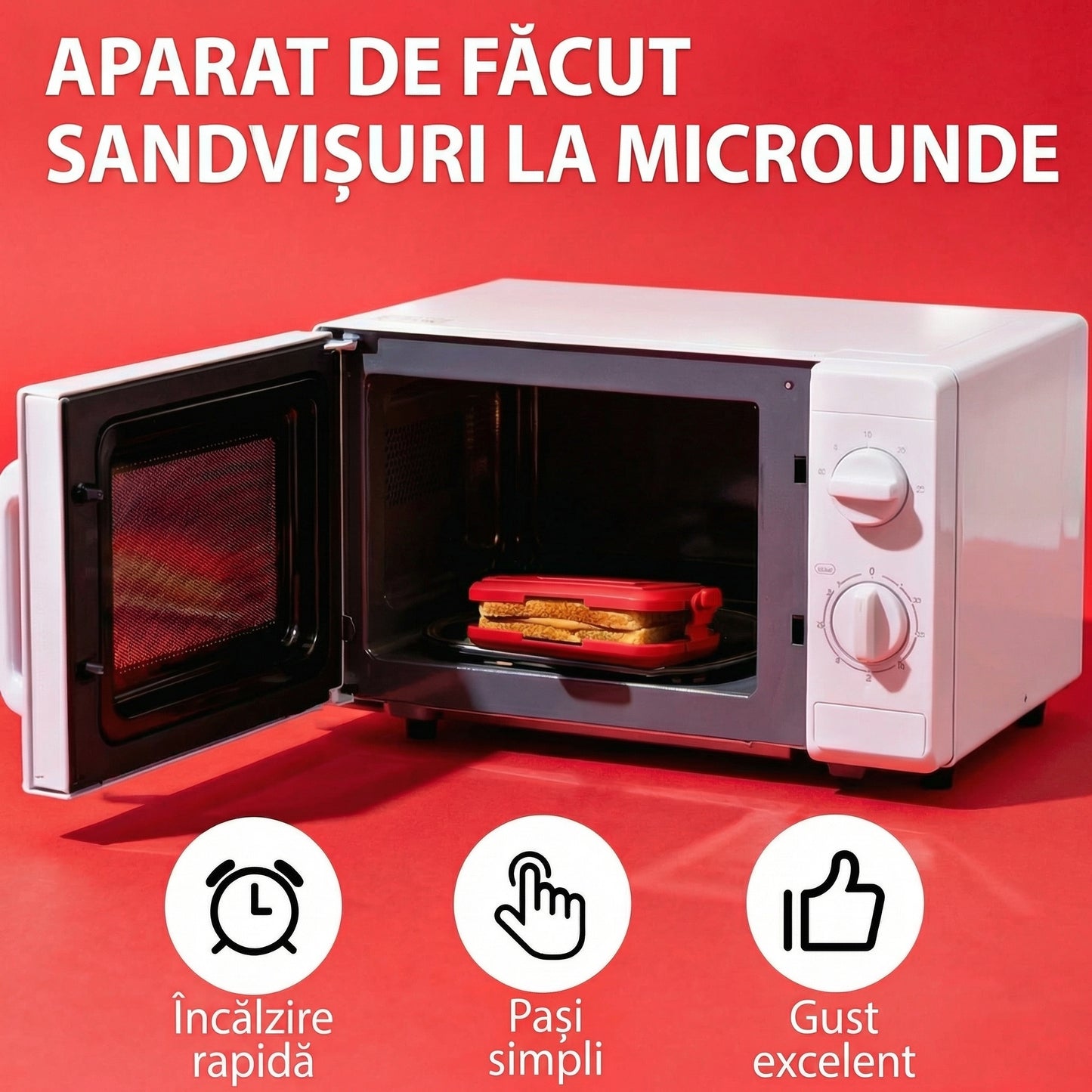Toaster pentru Sandwich la Microunde