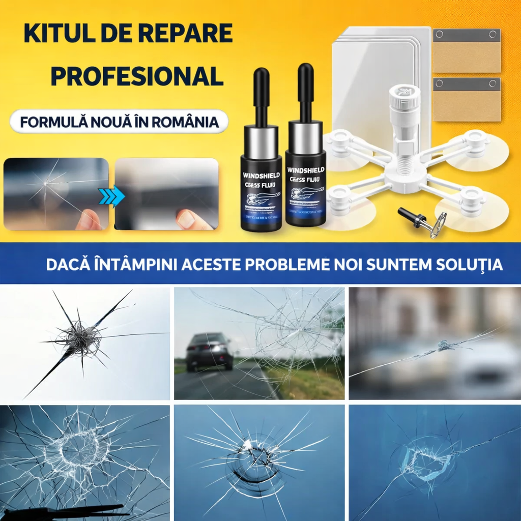 Kit Profesional pentru Reparare Parbriz sau Ecran