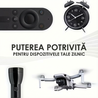 Set 4 Baterii Reîncărcabile
