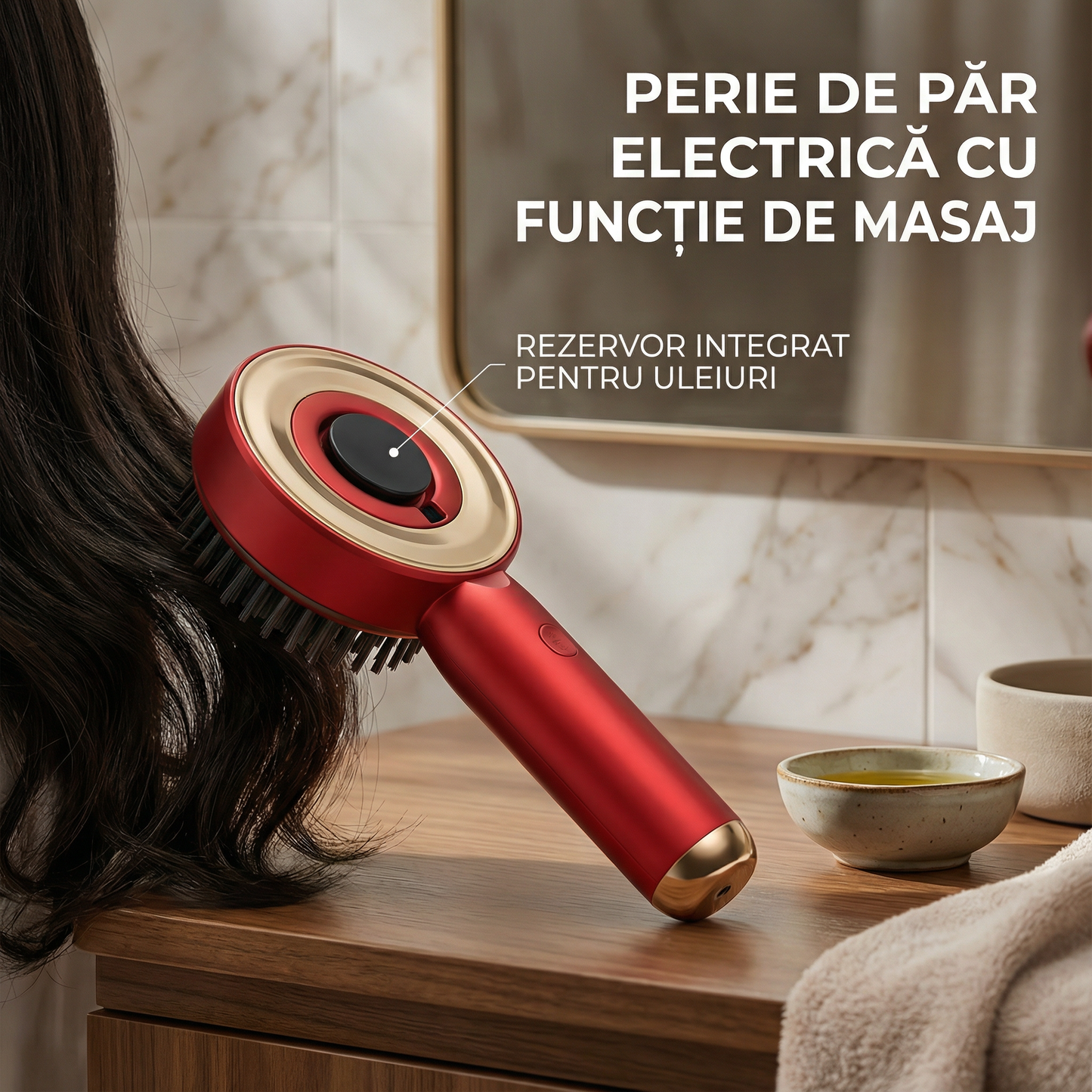 Perie de Păr cu Funcție de Masaj