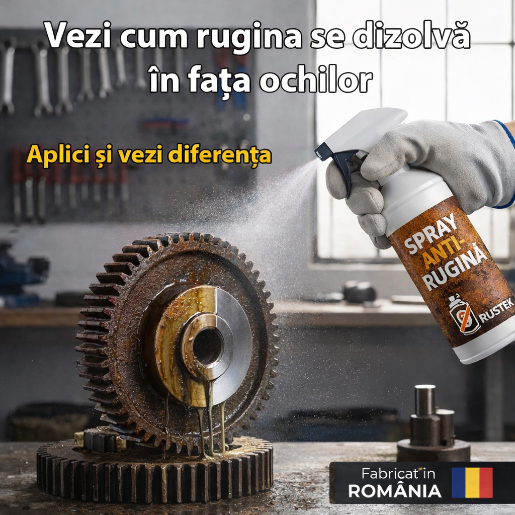 Rustek - Spray Anti-Rugină - Dizolvă și Elimină Rugina