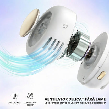 Ventilator Portabil Reîncărcabil cu Clip