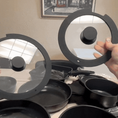 Set Complet Cu 22 De Piese Pentru Bucătărie Cu Oale, Tigăi, Wok, Tăvi, Ustensile, Accesorii