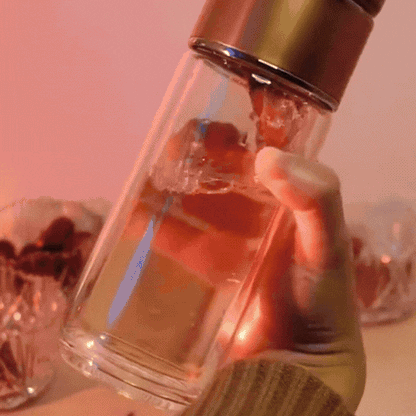 Termos cu Infuzor de Ceai de 420 ml, Strat Dublu, Otel Inoxidabil, Rezistenta la Scurgeri