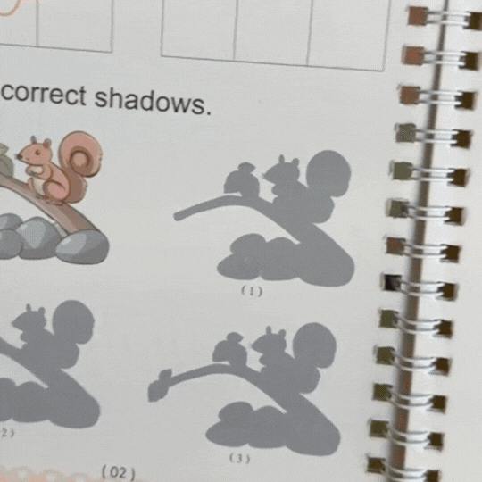 Set 4 Caiete Educative pentru Copii cu Cerneală Magică
