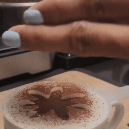 Set de 16 Șabloane pentru Latte Art din Plastic