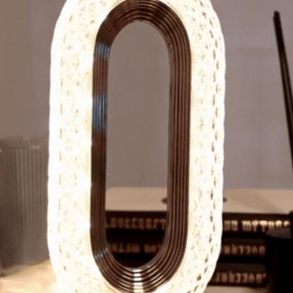 Lampa LED Tip Cristal Ovală cu Incarcare USB și Control Tactil