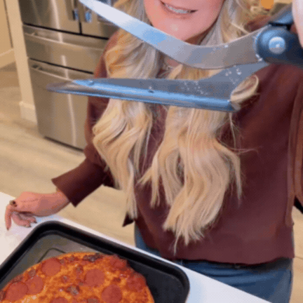 Foarfecă pentru Tăierea Feliilor de Pizza