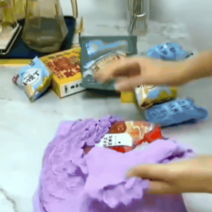 Geantă de Cumpărături Extensibilă cu Pliuri Tip Bule