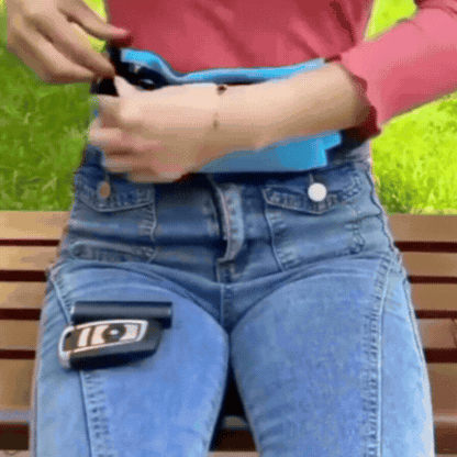 Borseta Sport cu Suport pentru Sticla de Apa, Curea Ajustabila, Reflectorizanta, pentru Alergare si Drumetii