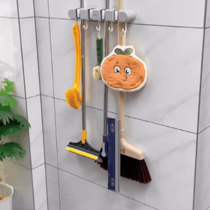 Organizator Multifuncțional pentru Mături și Mopuri