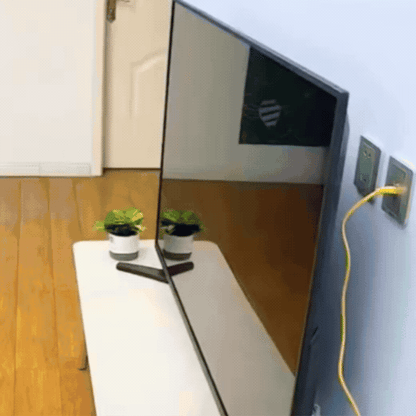 Suport pentru TV din Fibră de Carbon cu Suport pentru Router Wireless și Cutie de Cabluri
