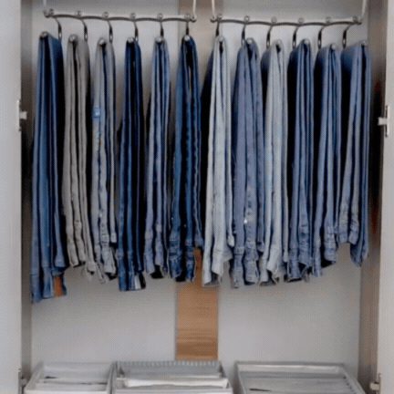 Suport pentru Pantaloni Metalic Texturat de Înaltă Calitate