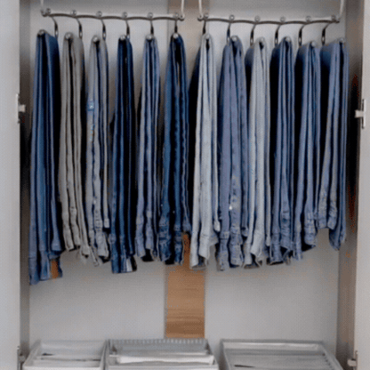 Suport pentru Pantaloni Metalic Texturat de Înaltă Calitate