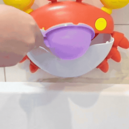 Jucarie de Baie - Mașină de Spumă în Formă de Crab cu 12 Melodii pentru Copii