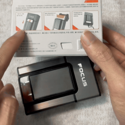 Brichetă USB Reîncărcabilă 2 în 1 și Casetă pentru Țigări