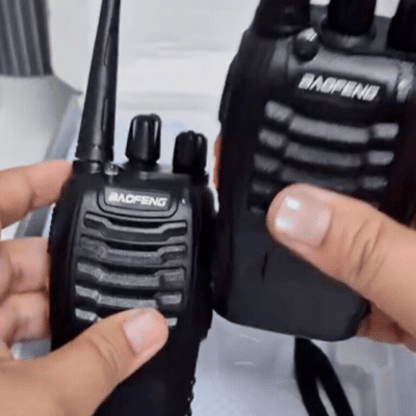 Set de 2 Stații Radio cu Acumulator Reîncărcabil