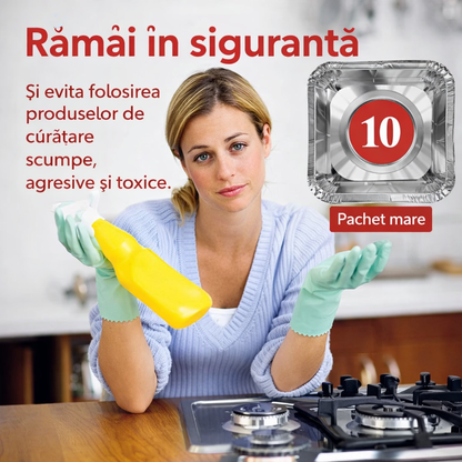 Set 4 Folii de Protecție pentru Aragaz și Plită din Teflon