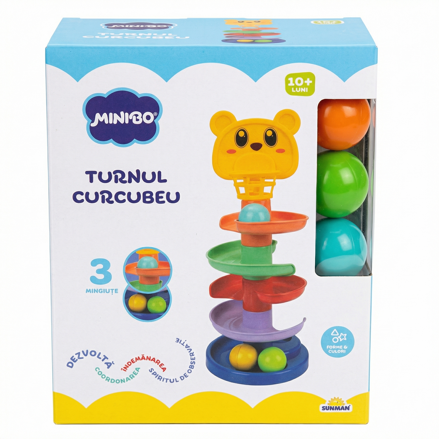 Turnul Curcubeu cu Mingi pentru Bebeluși