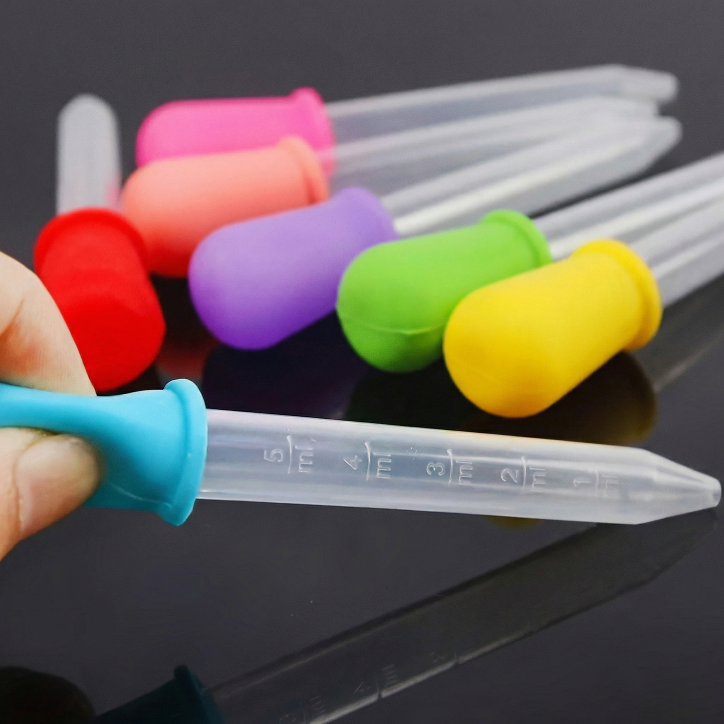 Set de 8 Pipete din Silicon pentru Lichide